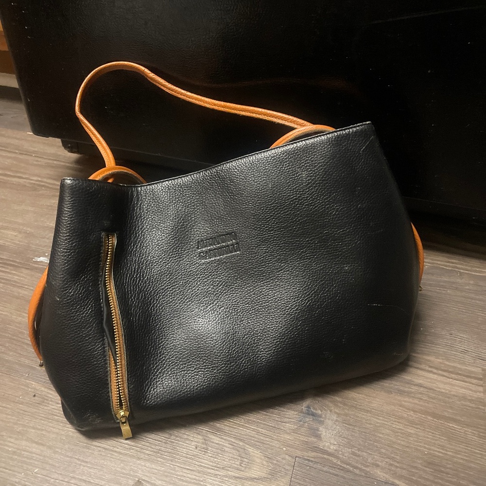 ALEJANDRO GABRIELLI Made in Italy Pebble Leather Crossbody/Top Handle/Shoulder B